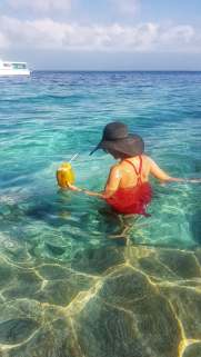 crystal clear water Maldives